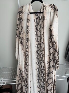 Buddy Love Snakeskin Duster Cardigan